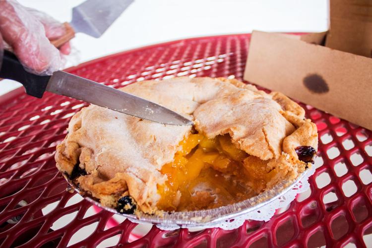 Peach pie at Apple Annie's