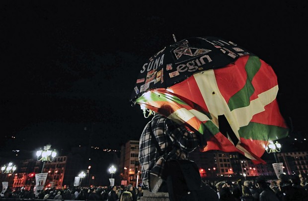 Thousands in Basque city protest jailing of separatists far from home   