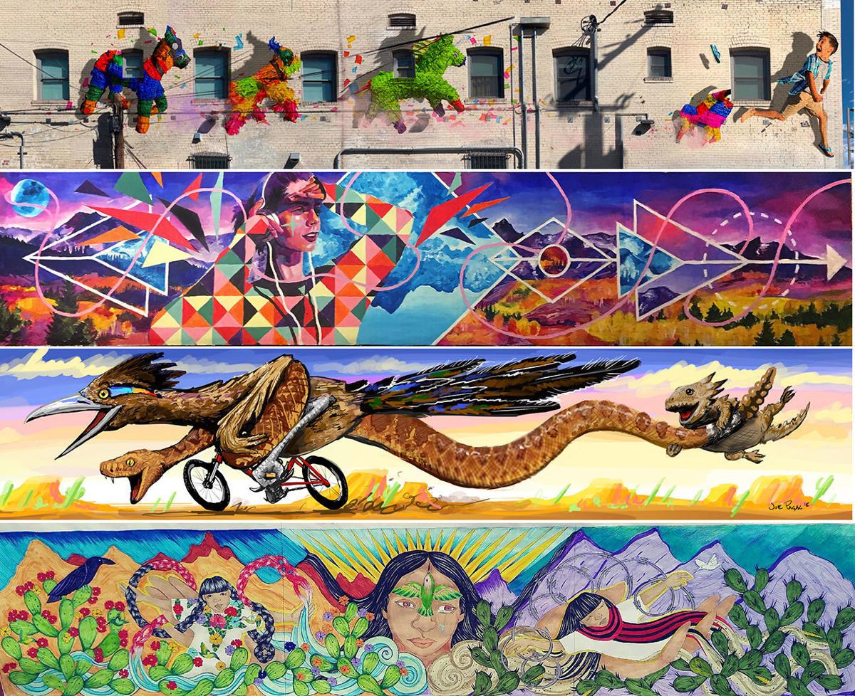 4 nuevos murales para el centro de Tucsón Tucsón