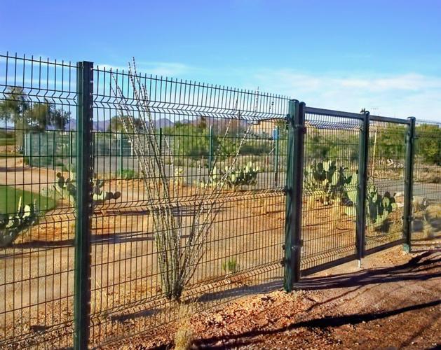 Example of metal fencing by A&M Fencing