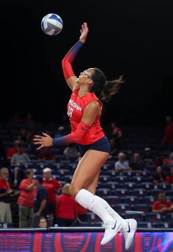 Red vs Blue volleyball match