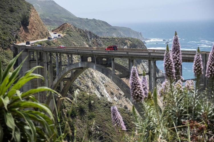 Traffic crosses Bixby Bridge in Big Sur, California, on May 30, 2026.