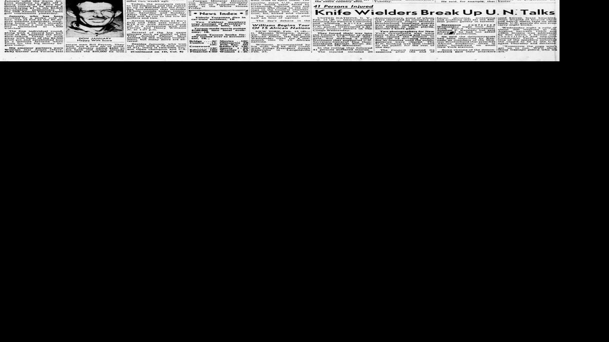 Feb. 16, 1961 U.S. Figure skating team killed in plane crash