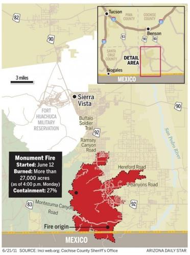 Map: Monument Fire