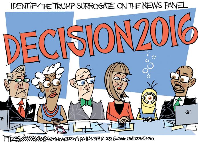 Daily Fitz Cartoon: Trump spokespeople