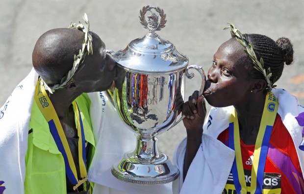 Boston Marathon: Kenyans again rule race, but heat dominates day    