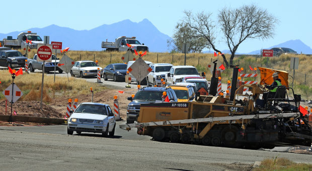 Valencia and I-10 roadwork