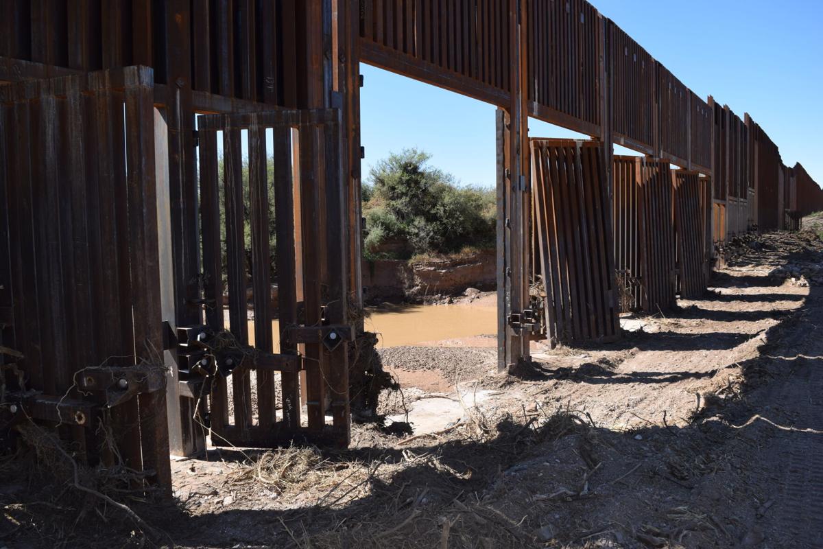Border Wall, wash gates, 2021