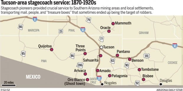 Arizona Stagecoach Routes Maps Ring's Reflections: Stagecoaches Fill Need | Foothills | Tucson.com