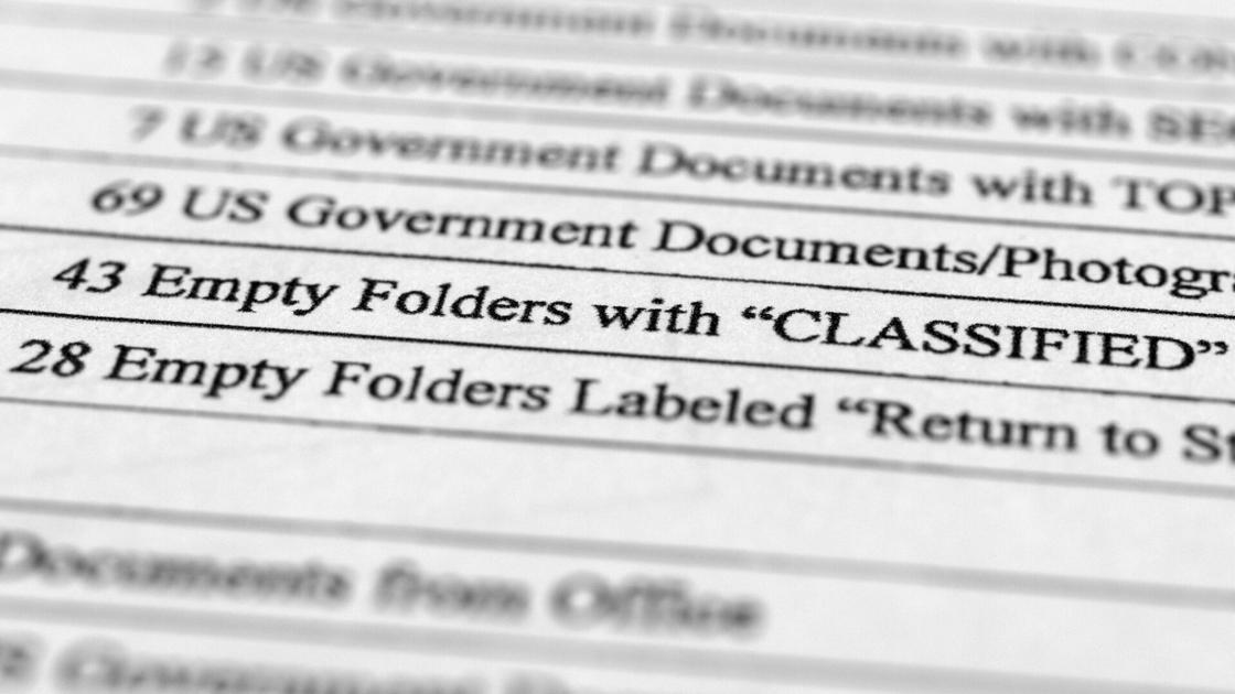 Empty folders marked classified among items found in FBI search of ...