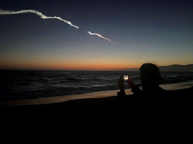 Falcon 9 carrying Starlink satellites streaks across California sky in latest SpaceX launch
