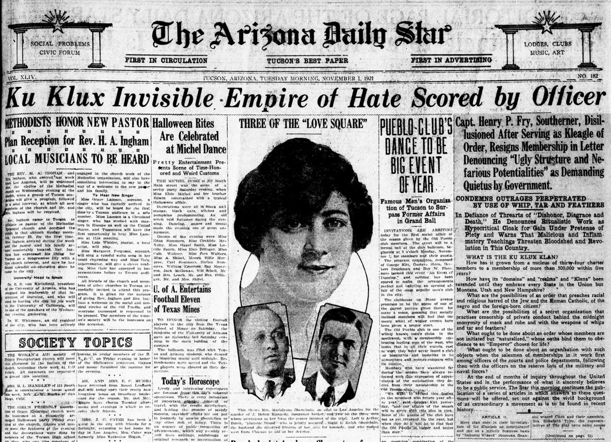 Ku Klux invisible empire of hate scored by officer