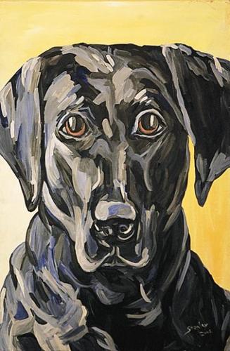 Pet project: dogs on canvas  