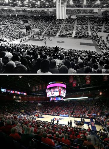 McKale Memorial Center, 1973 and 2023