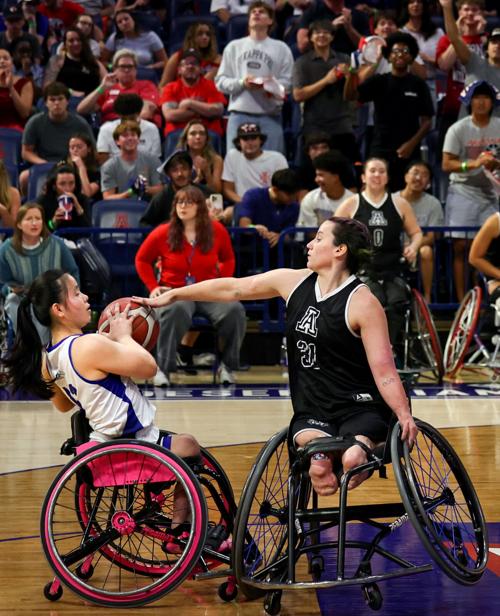 UTA defeats Arizona womens wheelchair basketball