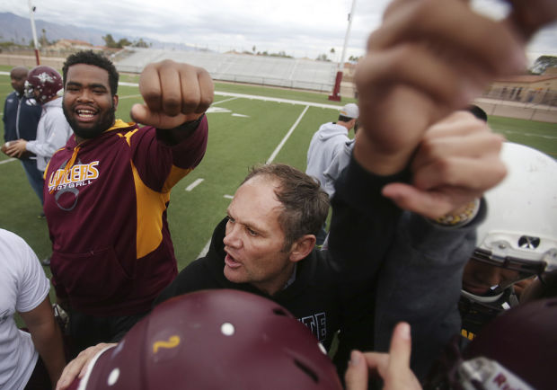 Salpointe football coach Dennis Bene