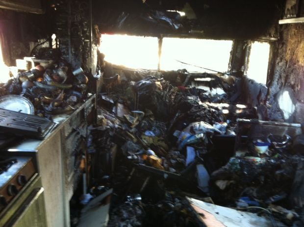 Extension cord fire damages Tucson trailer