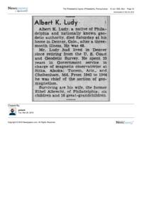 Article from the Philadelphia Inquirer June 12, 1950