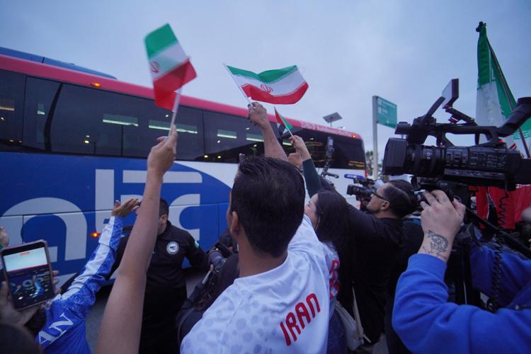 SOCCER-WORLDCUP-IRN/ARRIVAL