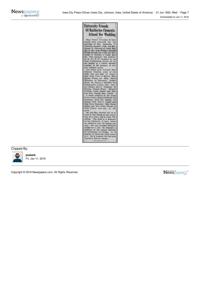 1933 article in the Iowa City Press-Citizen