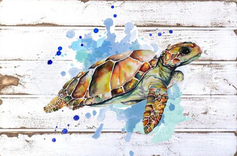 Watercolor Sea Turtle