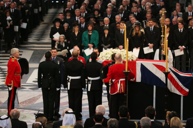 Funeral for Margaret Thatcher