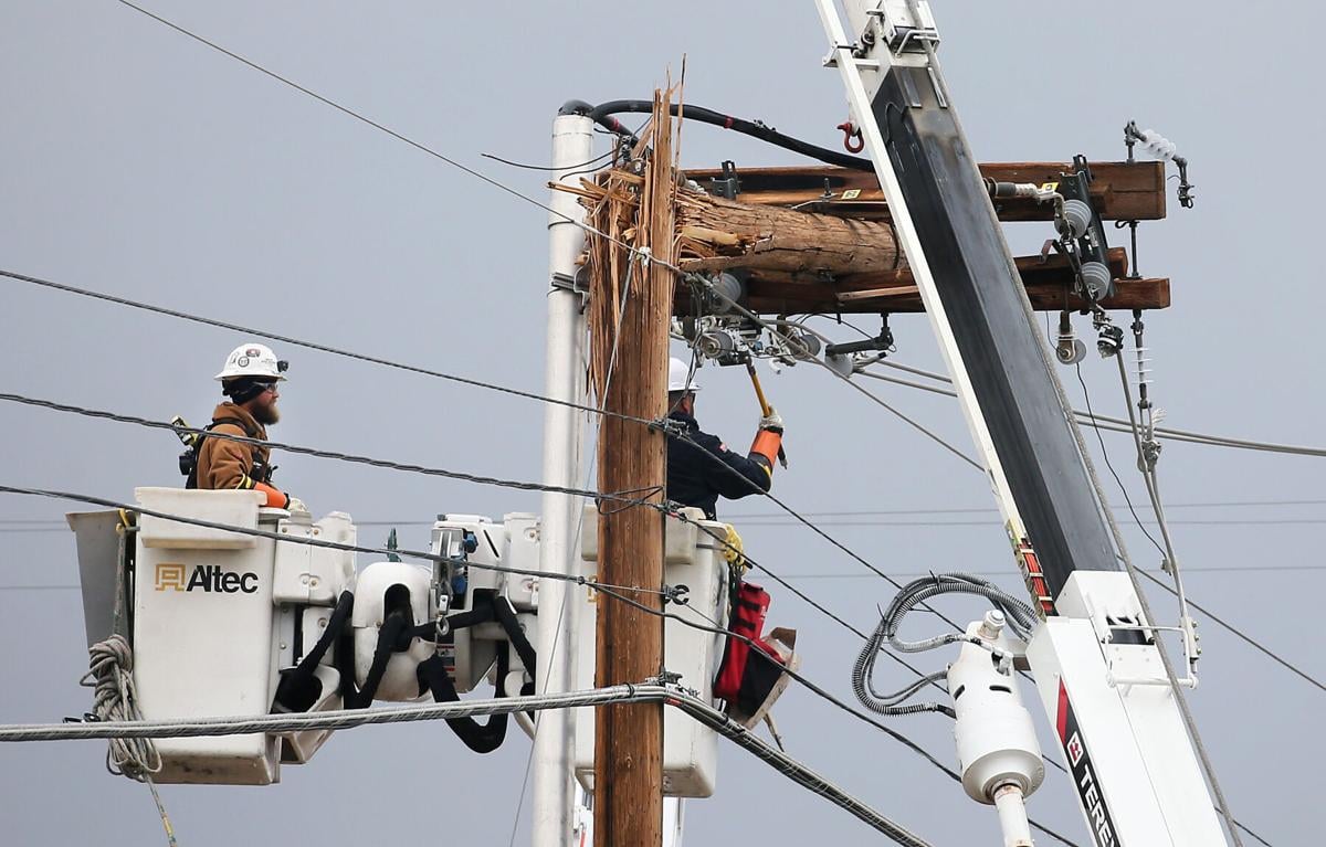 Weather, power lines