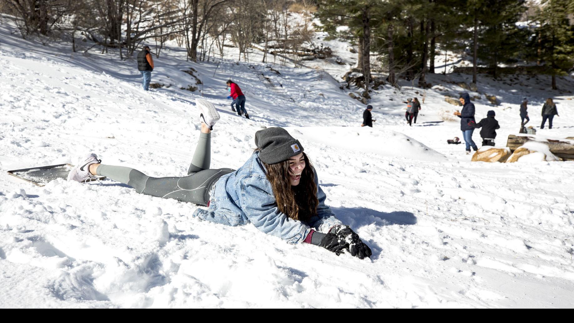Road To Mt Lemmon Opens Winter Storm Brings More Than A Foot Of