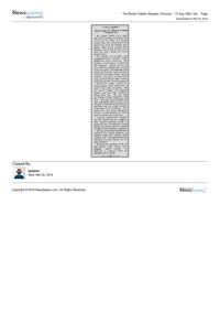 Article from The Border Vidette Aug. 15, 1903