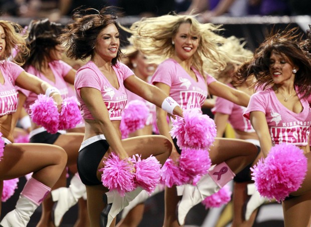 Photos: NFL cheerleaders wear pink for Breast Cancer Awareness Mo