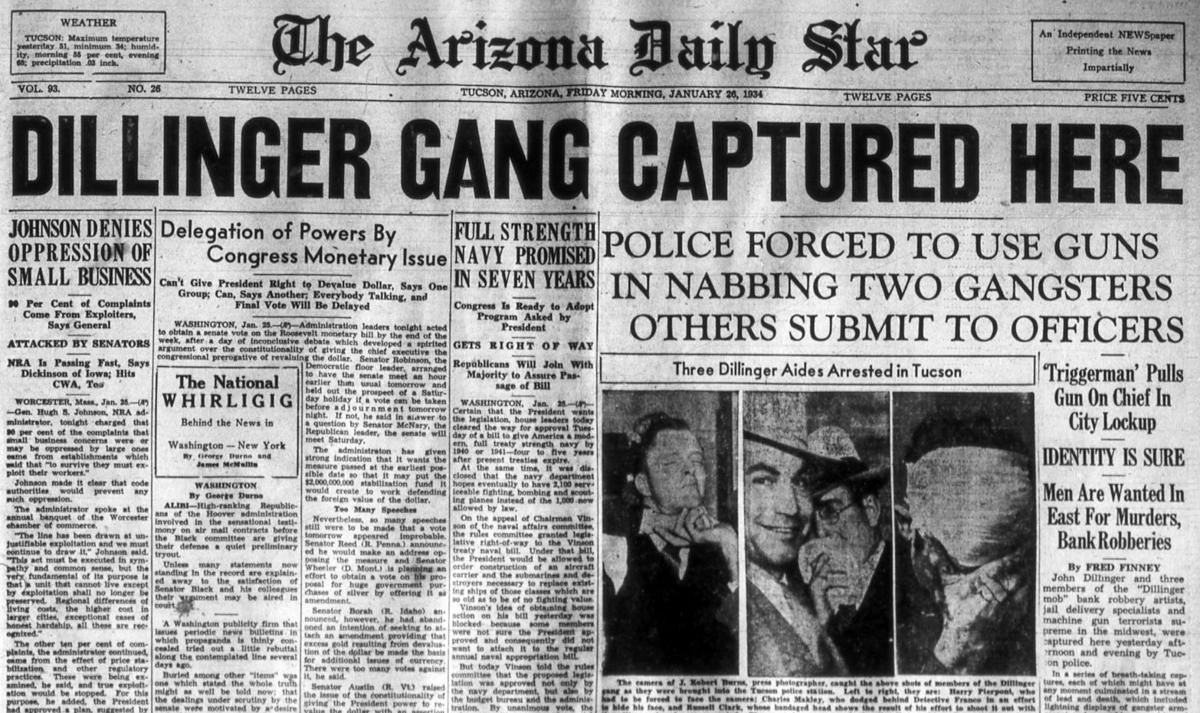 John Dillinger (front page)
