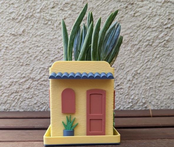 These indoor planters look like houses tucson life