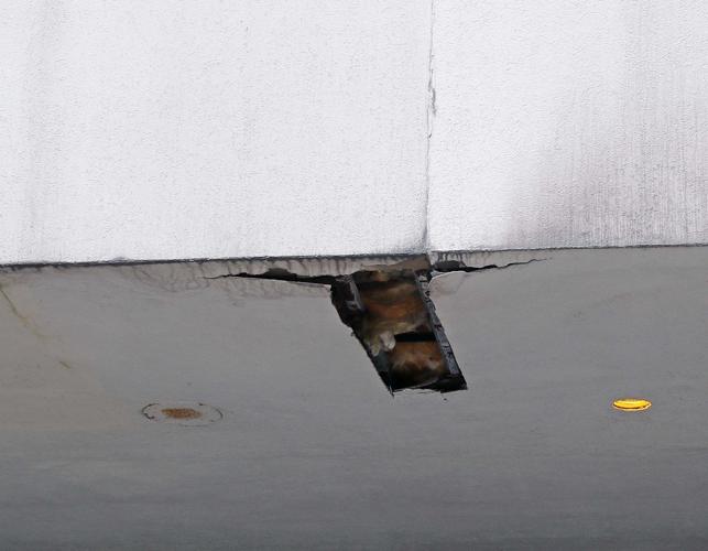 Exterior photos of the vacant Trump Plaza casino