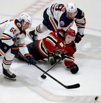 With age comes beautiful results on the ice for Roadrunners linemates Andy Miele, Beau Bennett and Brayden Burke