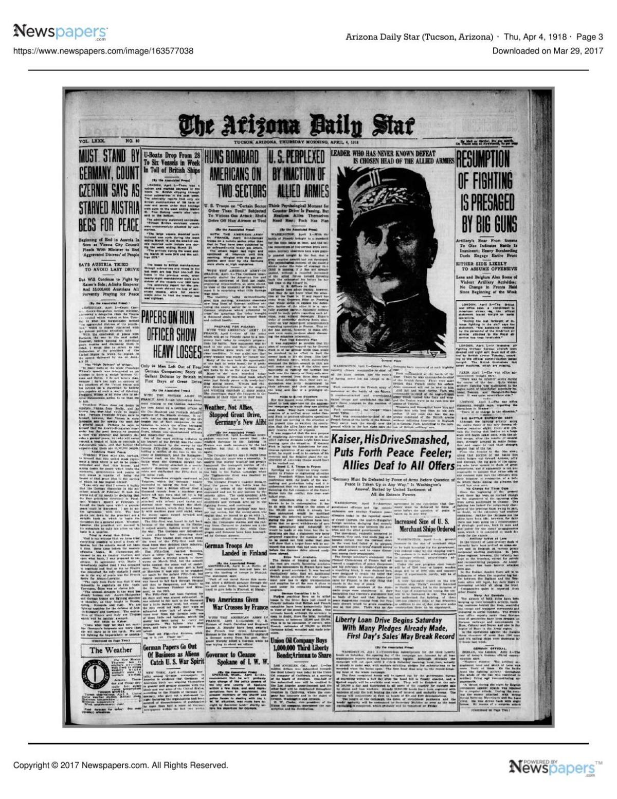 Arizona Daily Star front page April 4, 1918.pdf