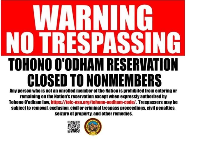 'No Trespassing': Tohono O'odham Nation warns border wall contractors