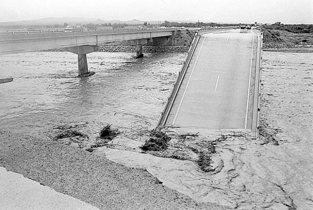 Tropical storms have hit desert  