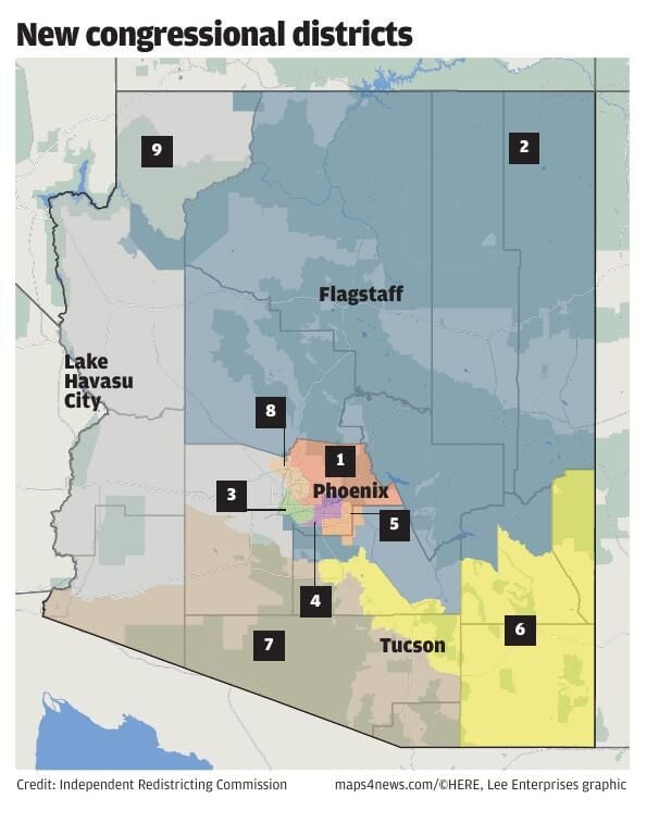 New Arizona congressional districts