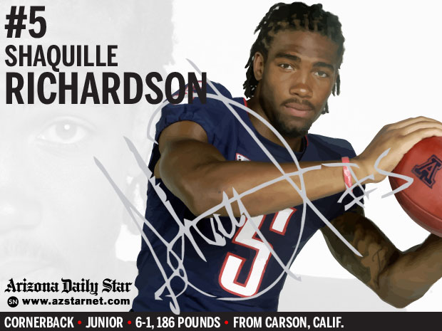 University of Arizona Wildcats cornerback Shaquille Richardson