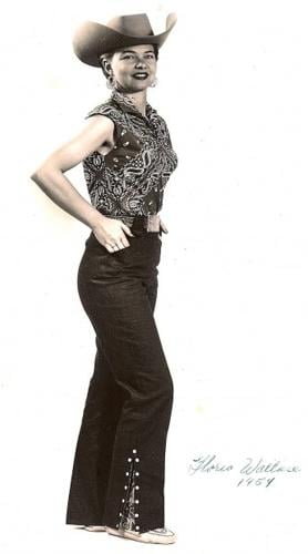 She dressed our cowboys and ones in movies   