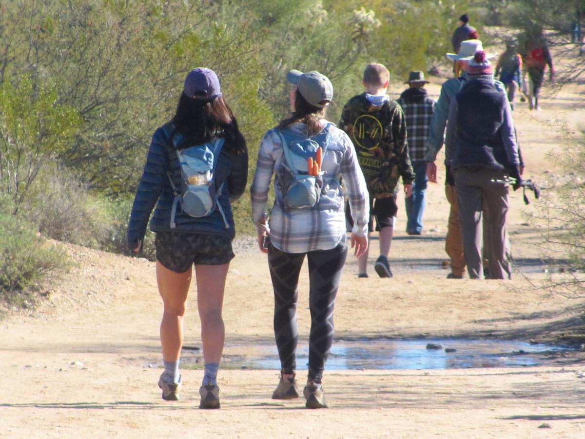 Hikers in Sabino