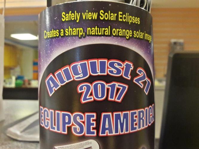 Eclipse sunglasses on sale at the St. Louis Science Center