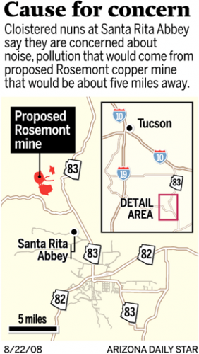 Nuns decry proposed Rosemont Mine  