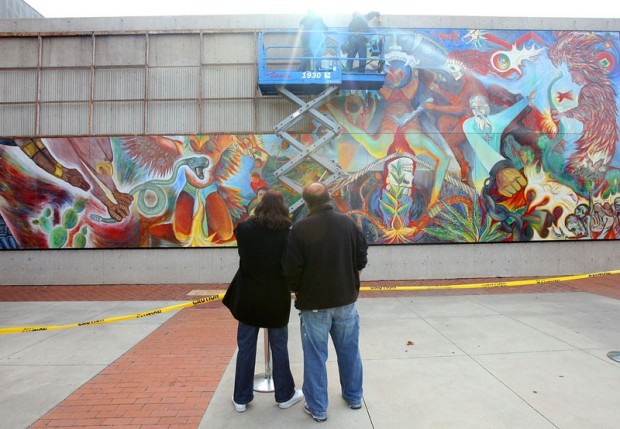 Museum mural taken down