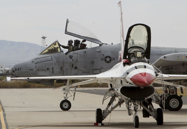 A-10 and F-16 at Davis-Monthan AFB