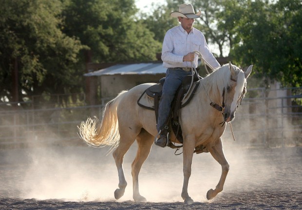 Local trainer rides to prize working with wild horse   