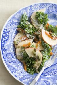 Turning raw kale into a salad you will crave