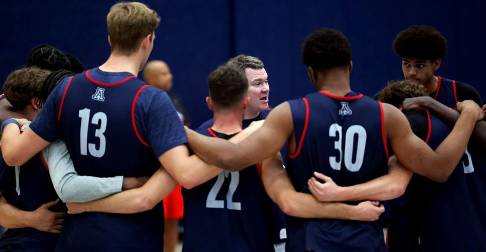 Arizona mens basketball practice