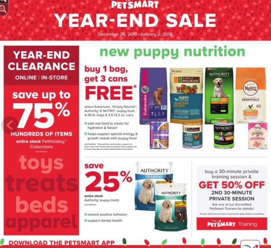 Petsmart circular Dec. 26-Jan. 2