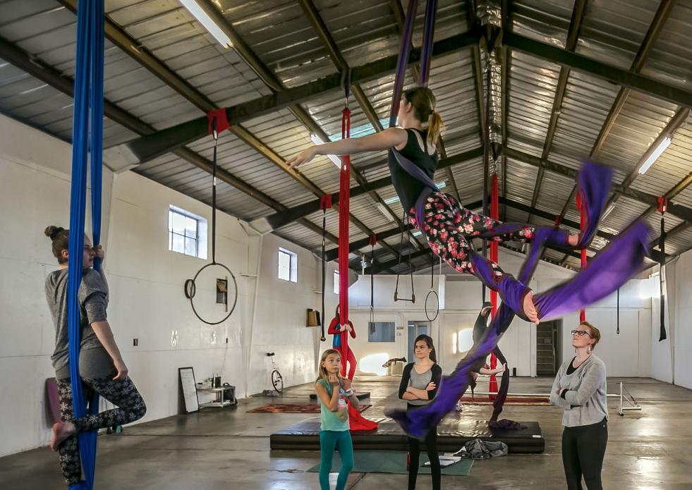 Aerial yoga takes off in Tucson